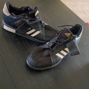 Gently used Adidas Power 3 weightlifting shoes